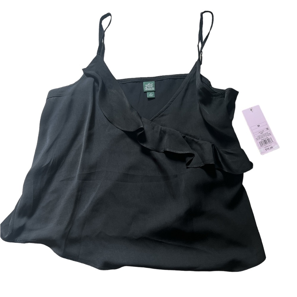 Ruffle tank top Satin